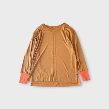 カラーステッチ長袖プルオーバー waffle haramaki ワッフルハラマキ