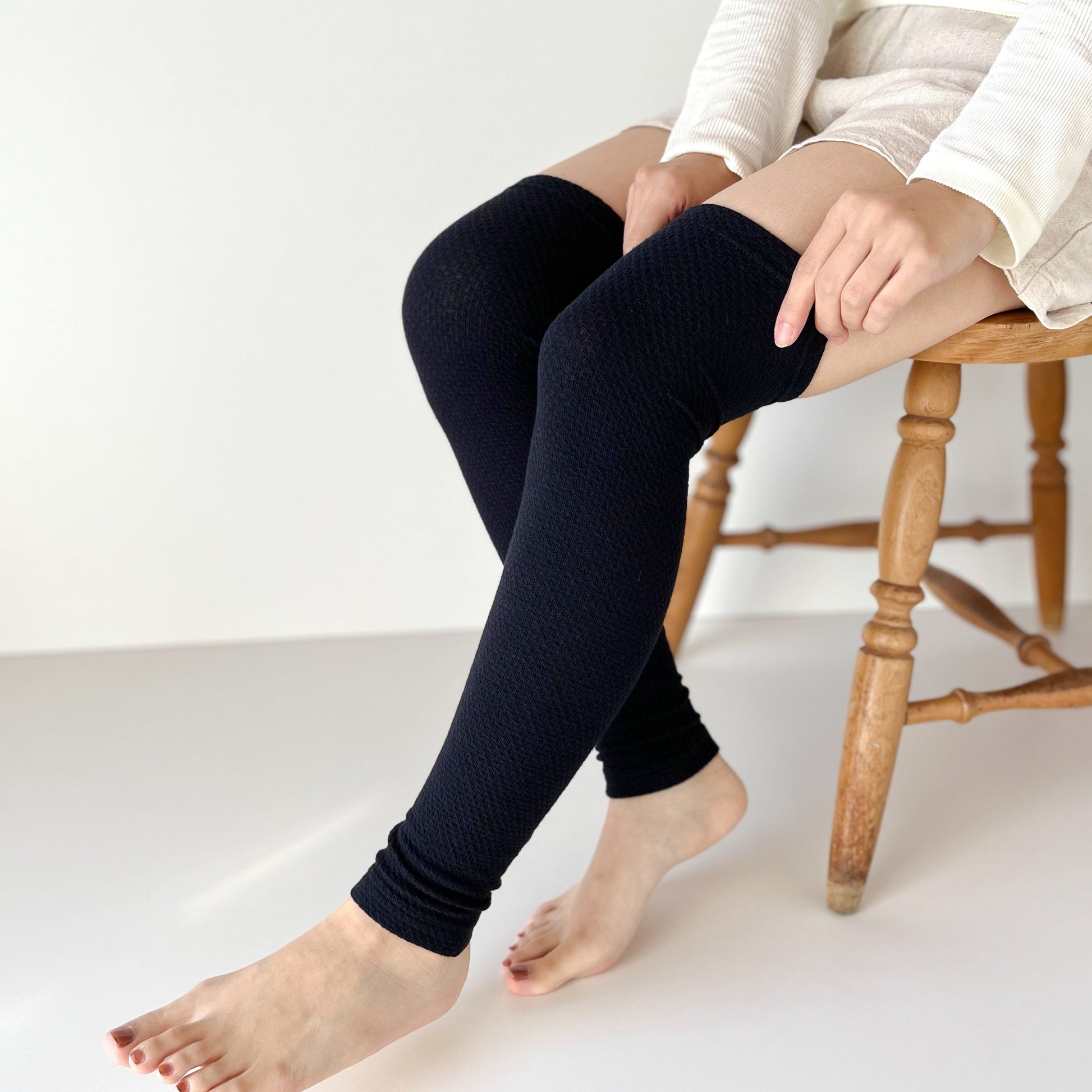 ワッフルレッグウォーマーロング waffle haramaki ワッフルハラマキ