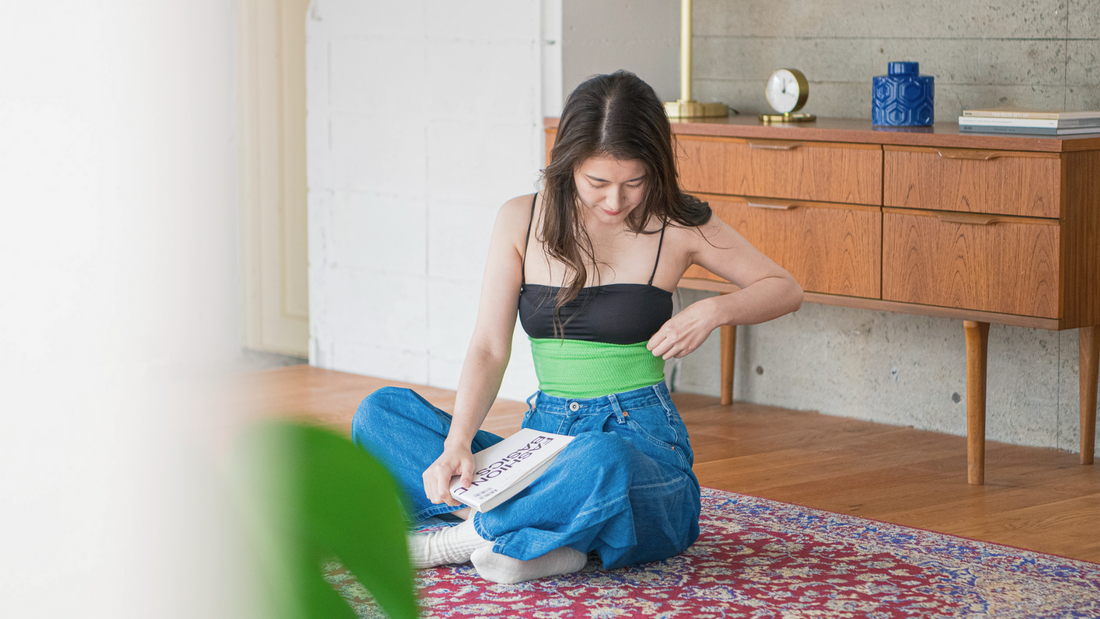 おうちで“岩盤浴気分”。遠赤外線素材の腹巻で、じんわり温もり時間を。